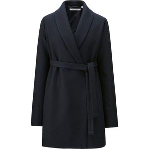 Uniqlo x Le Marie Navy Wrap Coat, Size M